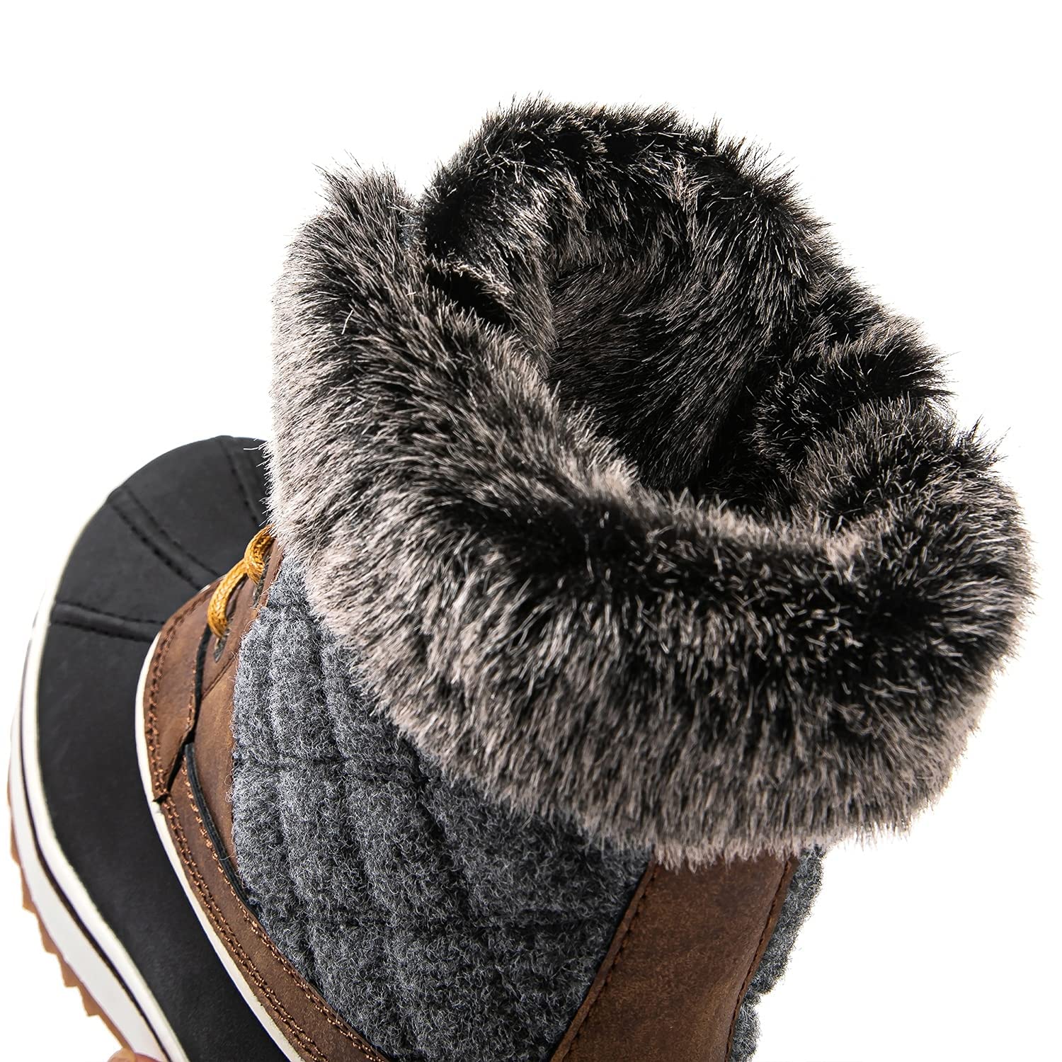 GLOBALWIN Women's Winter Ankle Boots - Waterproof Snow Boots for Women, Warm Fur Lined Booties for Cold Weather, Fashionable Winter Shoes for Walking, Hiking & Outdoor Activities