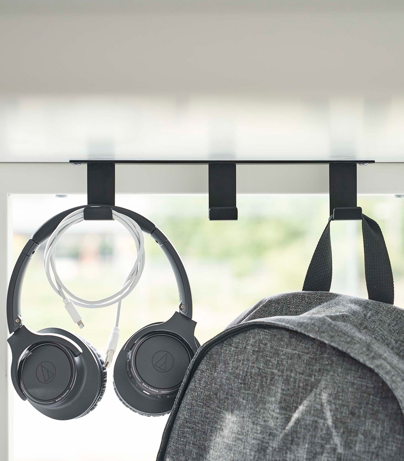 Under Desk Organizer Hanger - Heavy Duty Steel Storage for Office & Home - Perfect for Files, Headphones, Cables & More