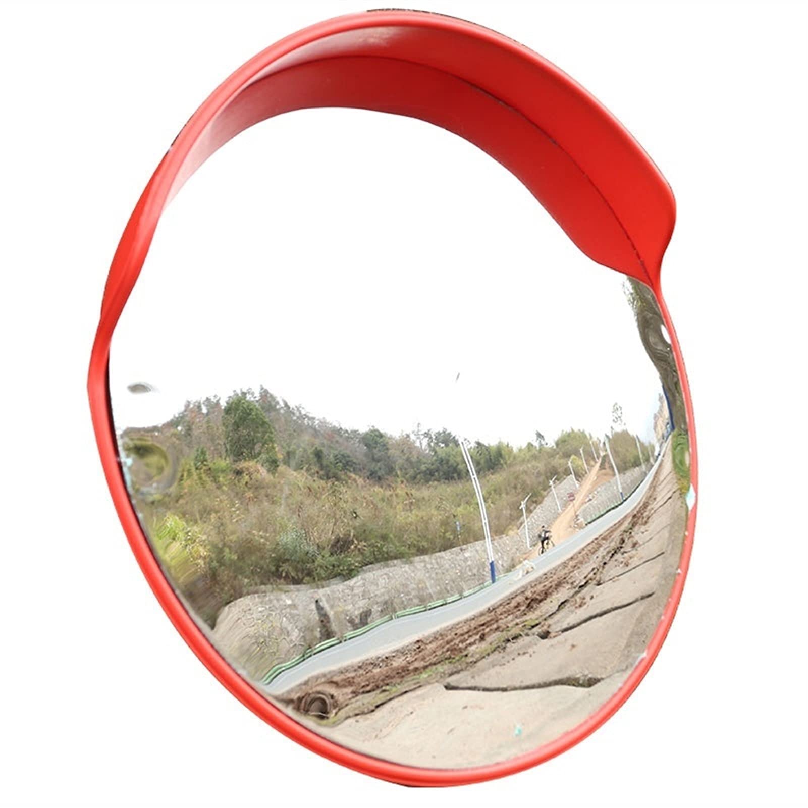18in Outdoor Convex Safety Mirror - Traffic & Security Dome Mirror for Indoor/Outdoor Use - Perfect for Parking Lots, Warehouses & Blind Spots