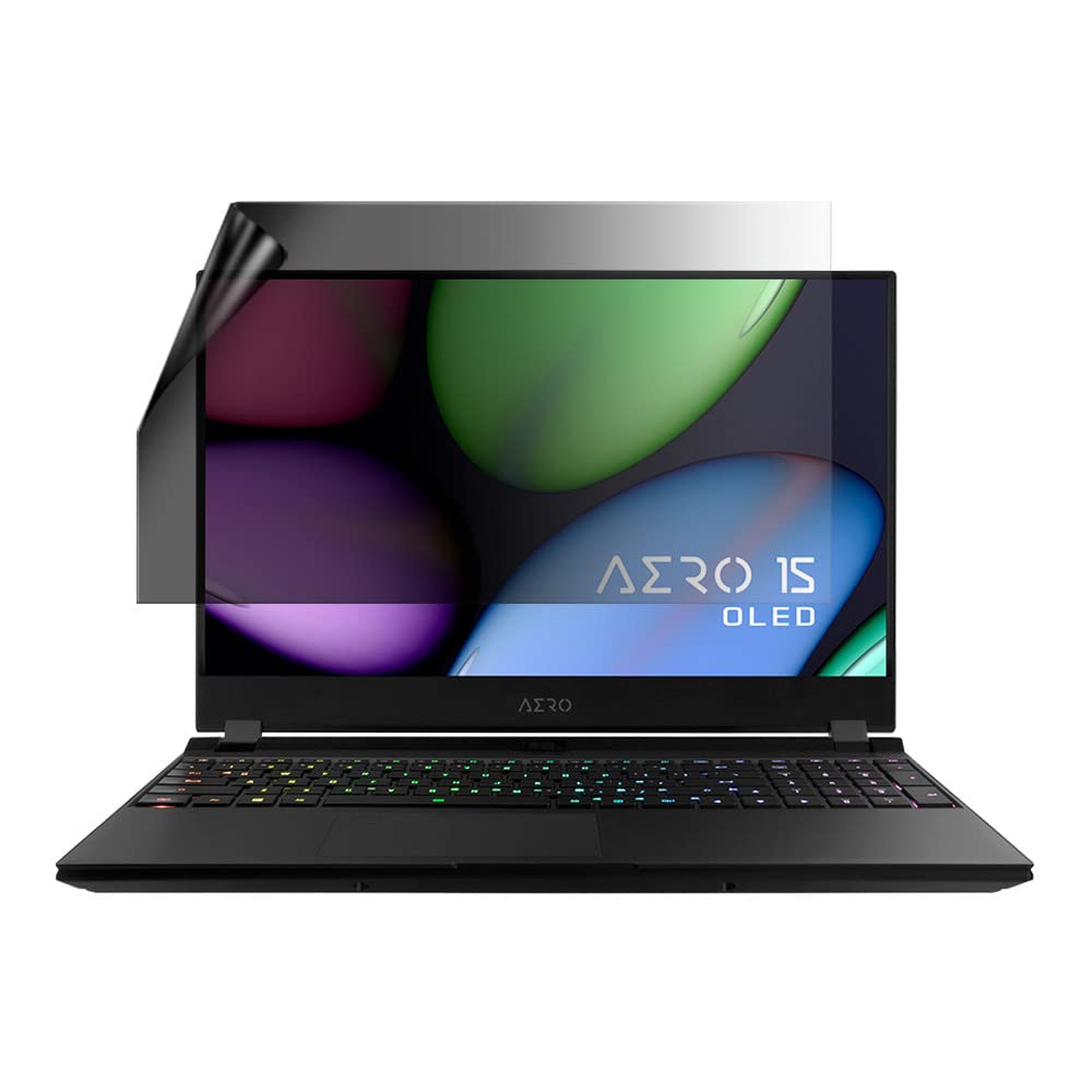 Anti-Spy Screen Protector for Gigabyte Aero 15 OLED KB - 2-Way Privacy Filter, Anti-Glare Protection for Work & Gaming (15.6 Inch Laptop Privacy Screen)