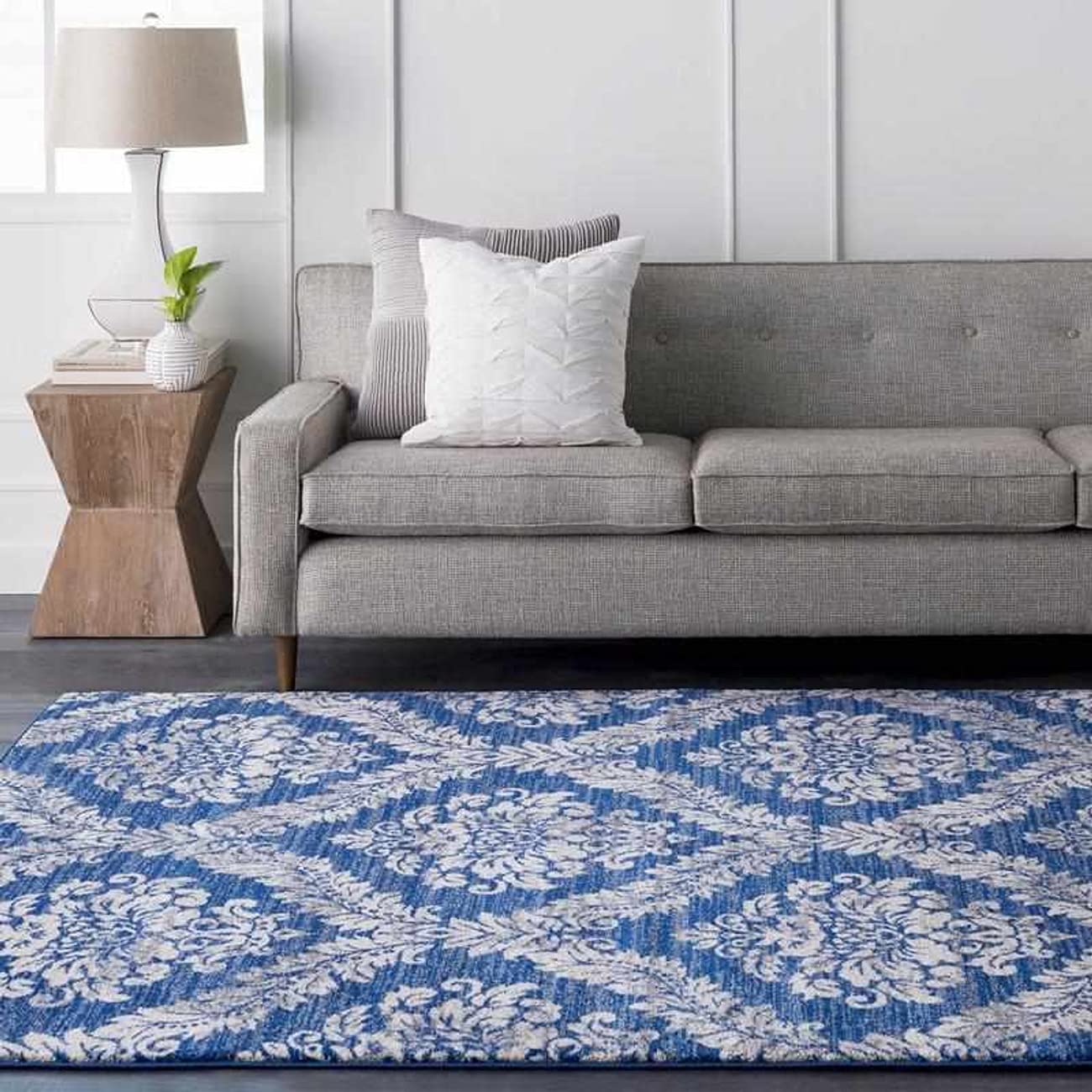 Mark&Day 2x3 Bellburns Transitional Dark Blue Area Rug - Soft Non-Slip Living Room, Bedroom & Kitchen Carpet (24x36 Inches) - Perfect for Home Decor, Office & Dorm Rooms