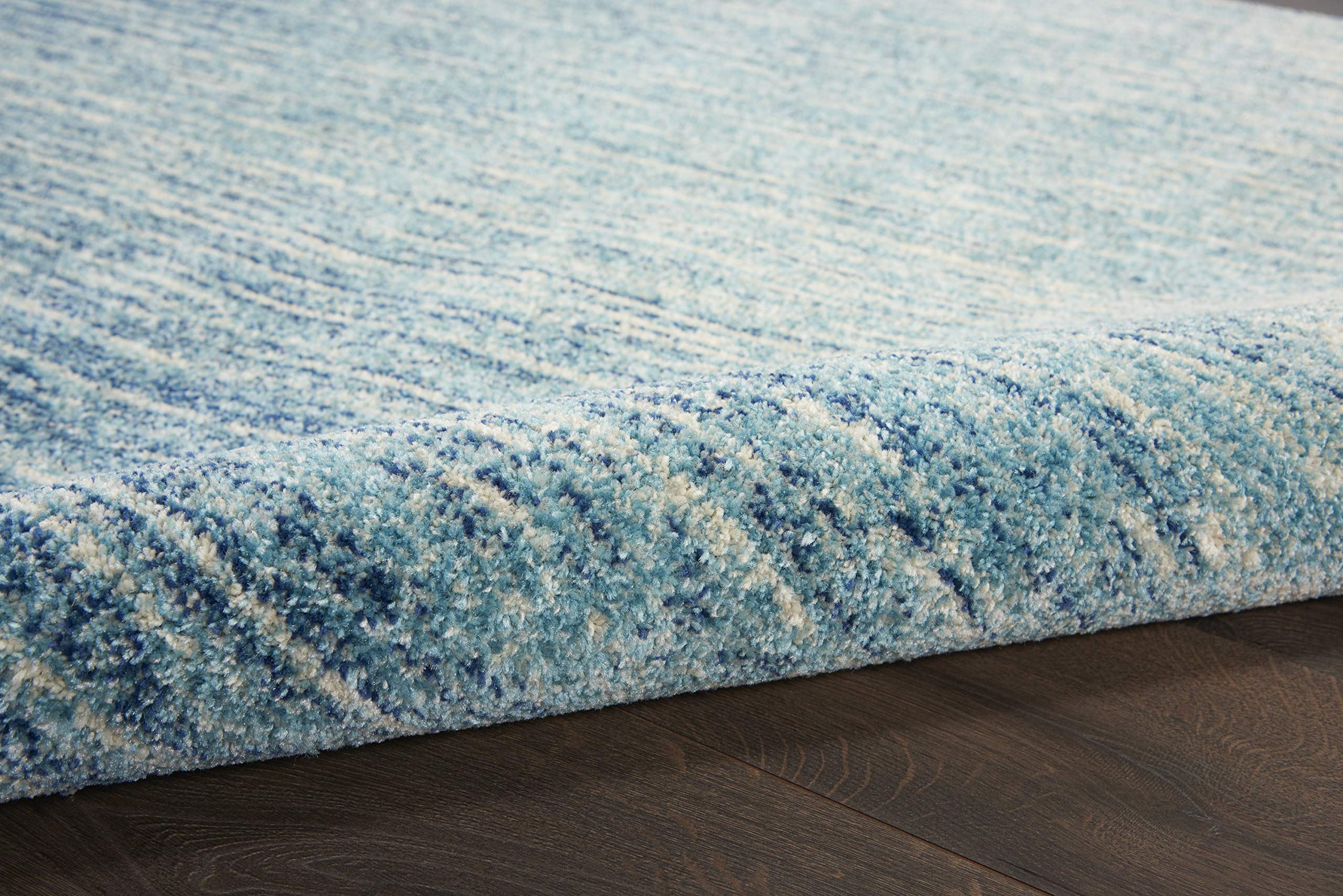 Nourison Passion Abstract Navy/Light Blue 8' x 10' Area Rug - Easy Clean, Non-Shedding, Stain Resistant - Perfect for Bedroom, Living Room, Dining Room & Kitchen Decor (8x10)