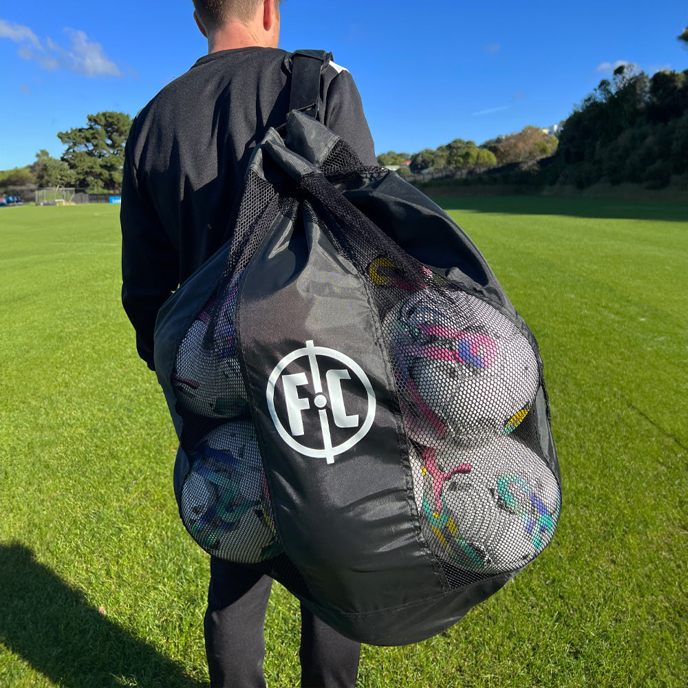 FC Shoulder Strap Ball Bag - Portable Sports Equipment Organizer for Baseball, Softball & Tennis | Perfect for Training, Games & Outdoor Activities