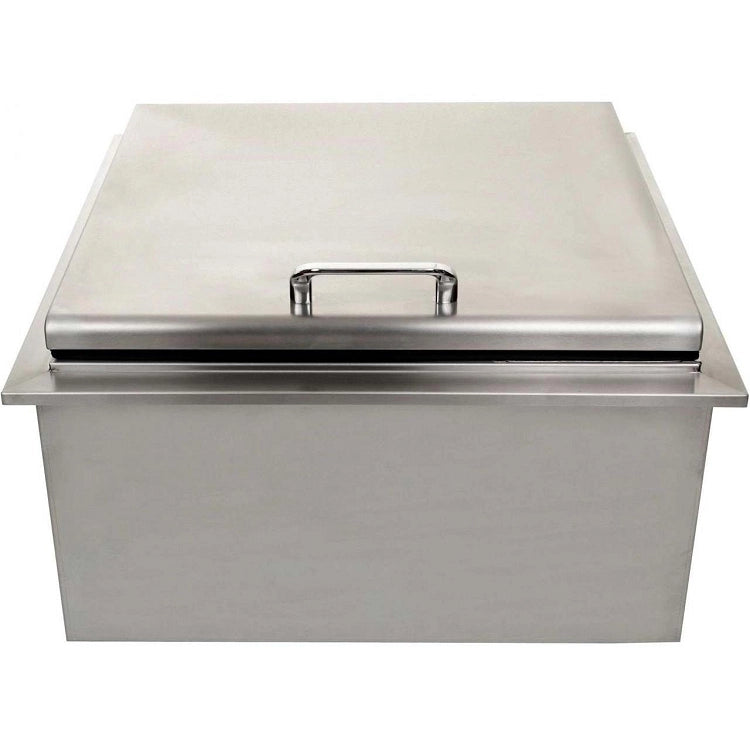 NorCal 260 Series 18 Inch Drop-In Ice Bin Cooler with Condiment Tray - Perfect for Outdoor Parties, BBQs, and Tailgating