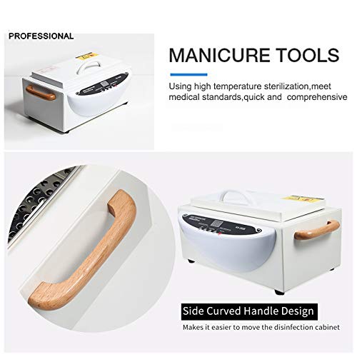 NSKI 1.5L Electric Dry Heat Sterilizer Box KH-360B - High Temperature Nail Tool Sanitizer for Manicure & Pedicure Salon, Professional Nail Art Equipment - Perfect for Sanitizing Nail Files, Clippers & Beauty Tools