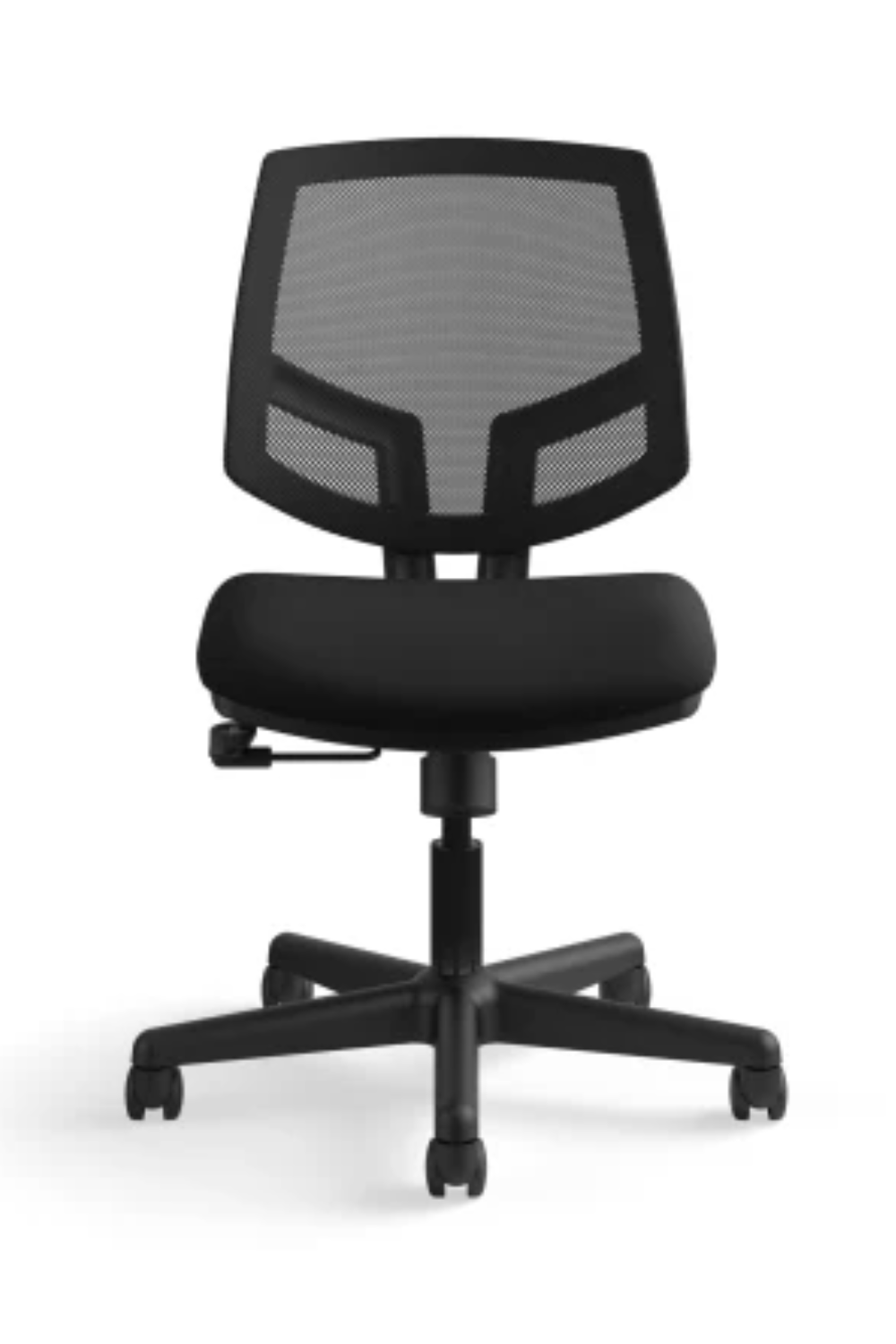 HON Volt Black Fabric Task Chair with Ergonomic Mesh Back & Center Tilt Mechanism - Perfect for Home Office, Gaming & Workspace Comfort