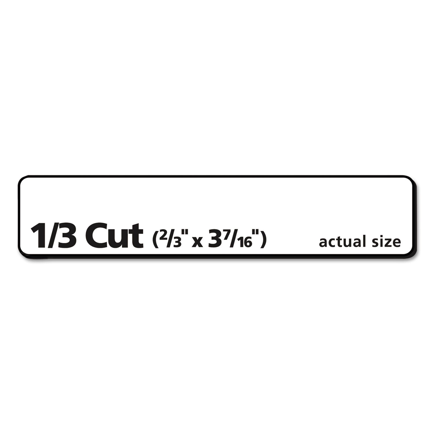 Avery® Eco-Friendly Permanent File Folder Labels, 0.66