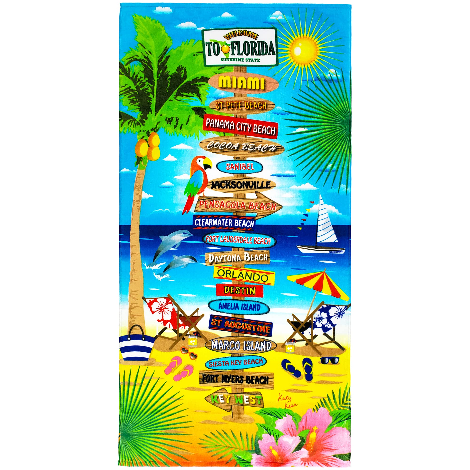 Premium Florida Beach Towel 30