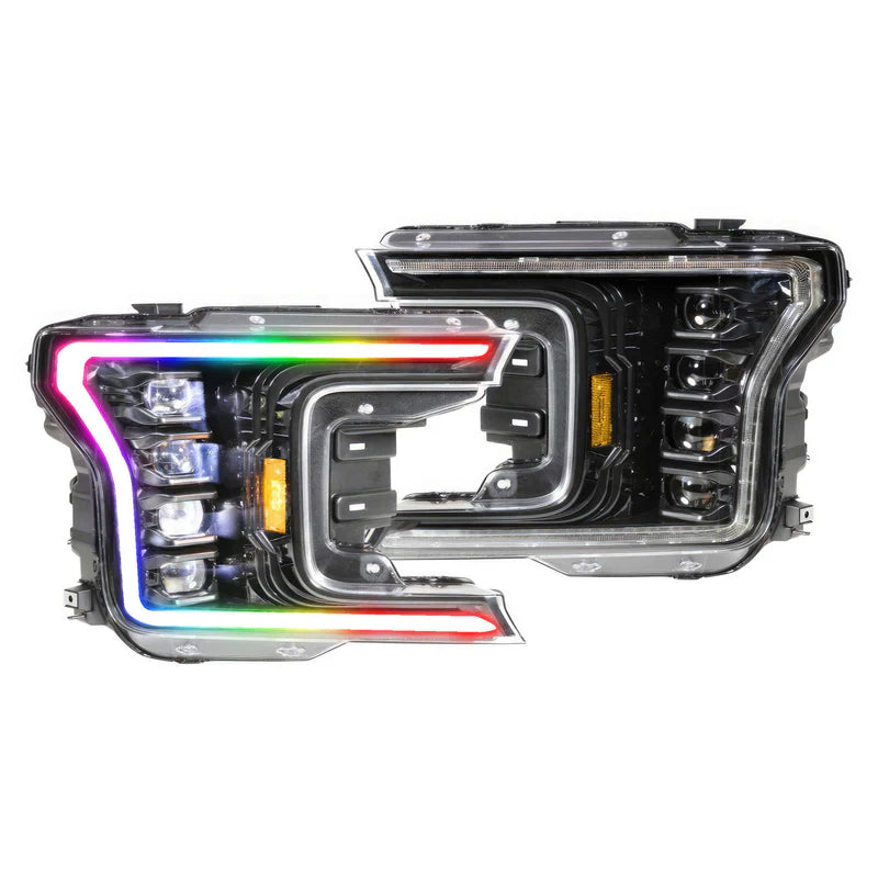 Ford F-150 Multicolor Flow Series LED Headlights (2018-2020) | XB Morimoto - Upgrade Your Truck Lighting for Night Driving & Off-Road Adventures