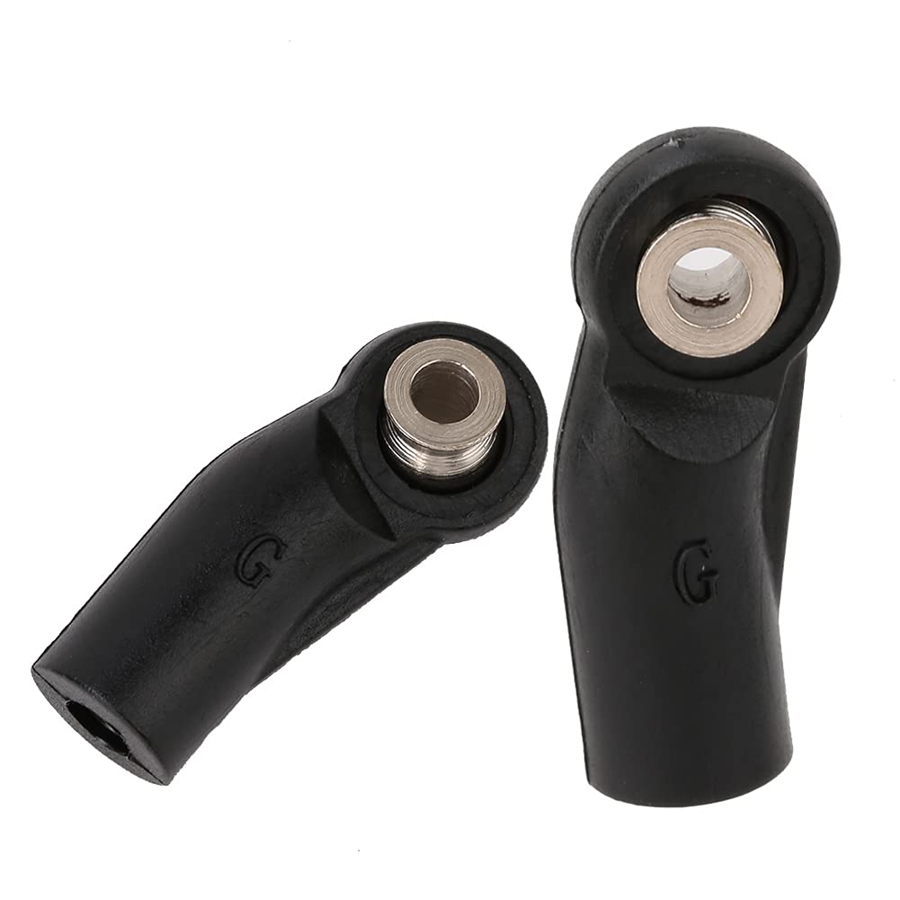 Premium Plastic RC Car Ball Head Rod Bent End - Lightweight Small Size for Axial SCX 1/10 RC Car Crawler | Durable Plastic Side Elbow Ball Head | Perfect for Off-Road RC Crawling & Rock Racing
