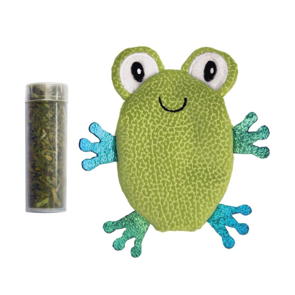 KONG Refillables Catnip Toad Toy for Cats - Durable Interactive Play for Indoor Kittens & Stress Relief