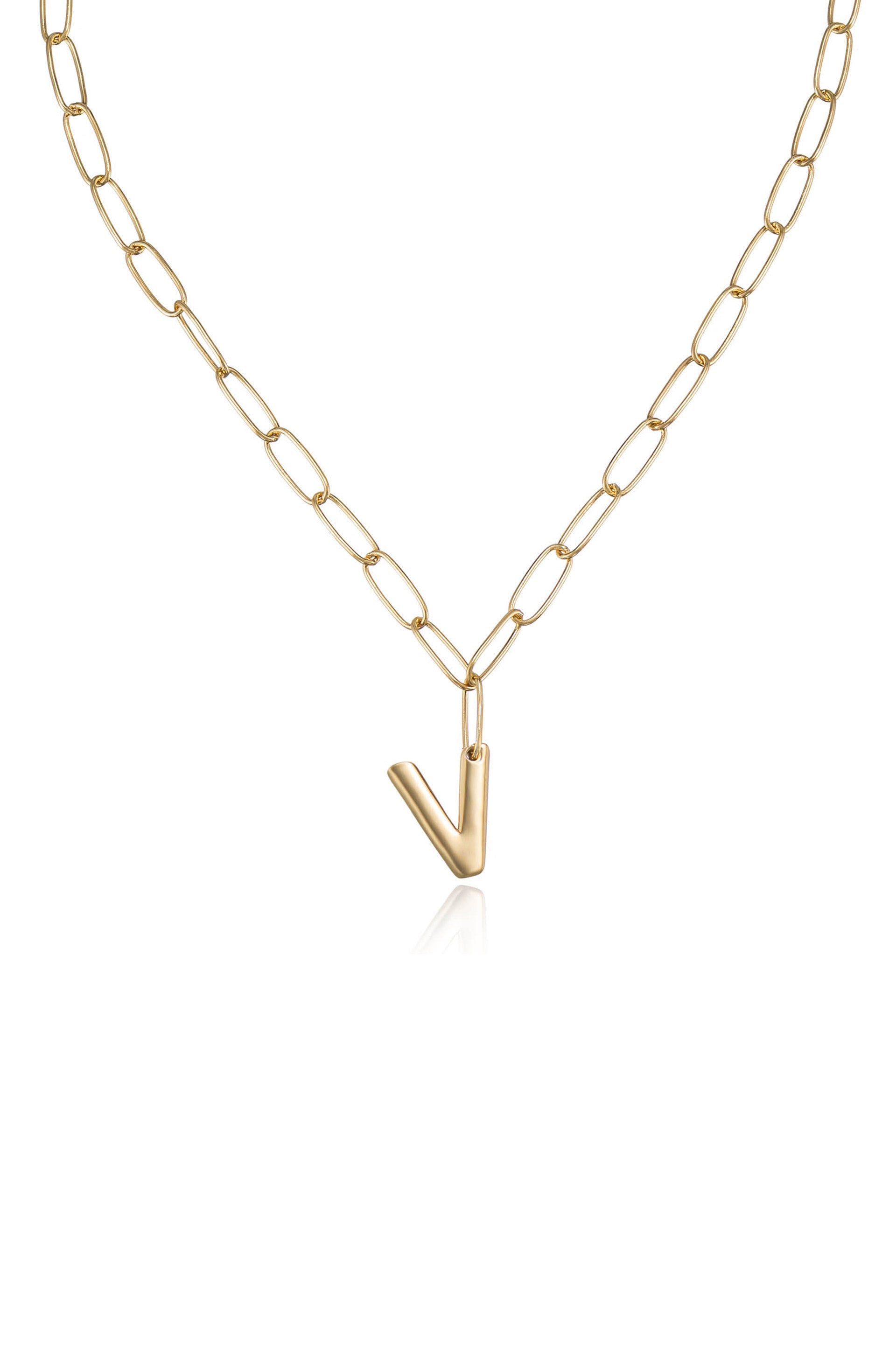 Personalized Initial Necklace with Paperclip Link - Custom Name Letter Jewelry for Women - Perfect Gift for Birthday, Anniversary & Everyday Wear