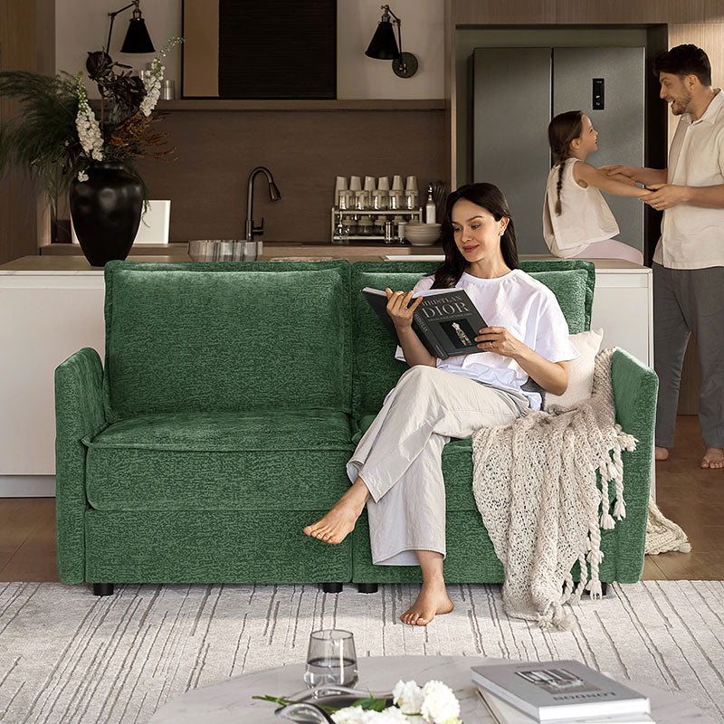 Harmetrix Oversized Soft Sectional Couch with Storage | Modern L-Shaped Sofa Bed with Hidden Compartment | Perfect for Living Room, Family Room & Small Spaces