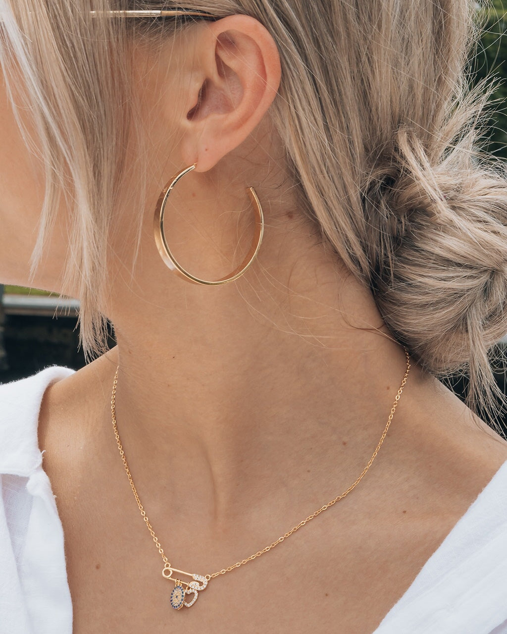 Graduating Hoop Earrings for Women - 14K Gold Plated Elegant Circle Earrings - Perfect for Graduation Gifts, Parties & Everyday Wear