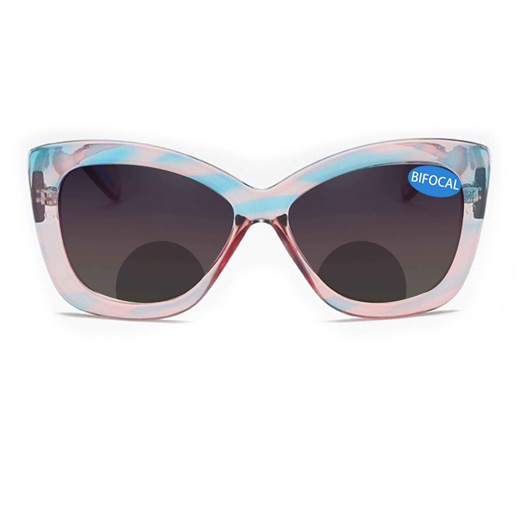 Bullabulling Butterfly Glasses for Women - Stylish Bifocal Reading Sunglasses with UV Protection - Perfect for Reading, Driving, and Outdoor Activities