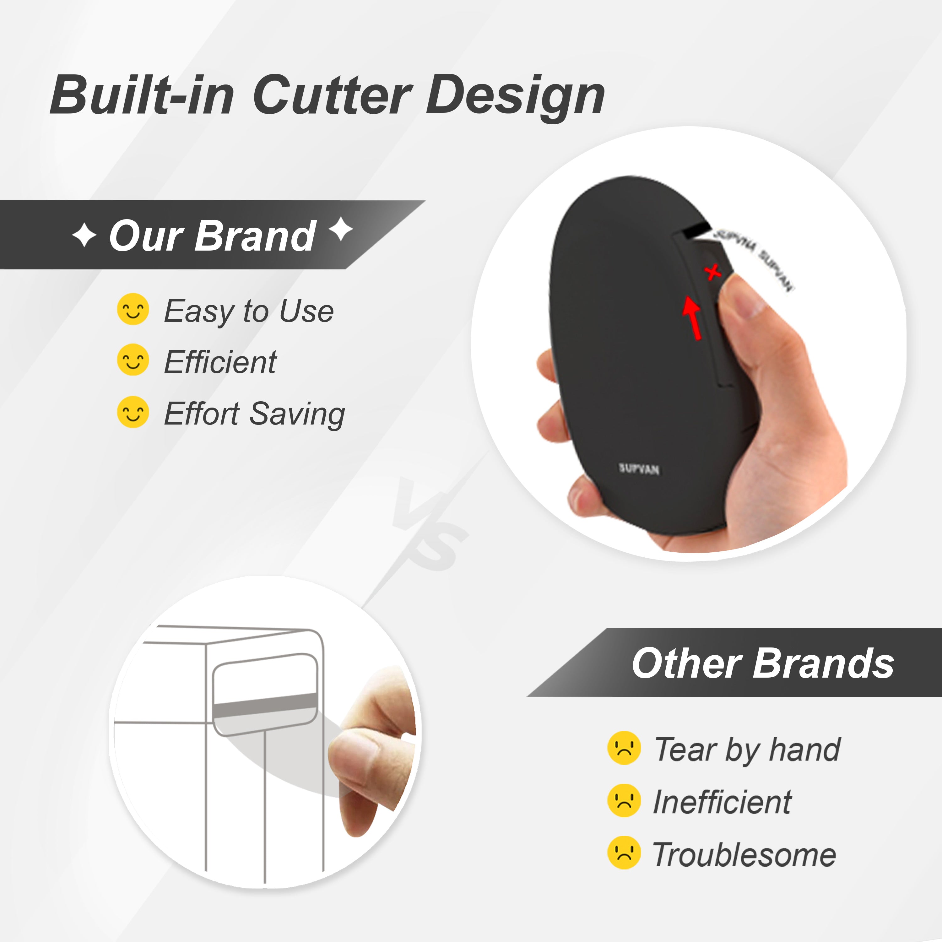 SUPVAN E10 Mini Bluetooth Label Printer - Portable Wireless Sticker Maker for Shipping, Organizing & Small Business - Perfect for Amazon FBA, eBay & Etsy Sellers