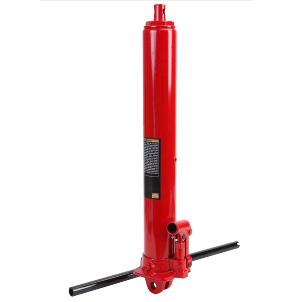 3 Ton Heavy Duty Hydraulic Ram Jack with Handle - Long Reach Hydraulic Engine Hoist Lift for ATV, Tractor, Farm Equipment & Auto Repair - Manual Cherry Picker for Garage, Workshop & Off-Road Use