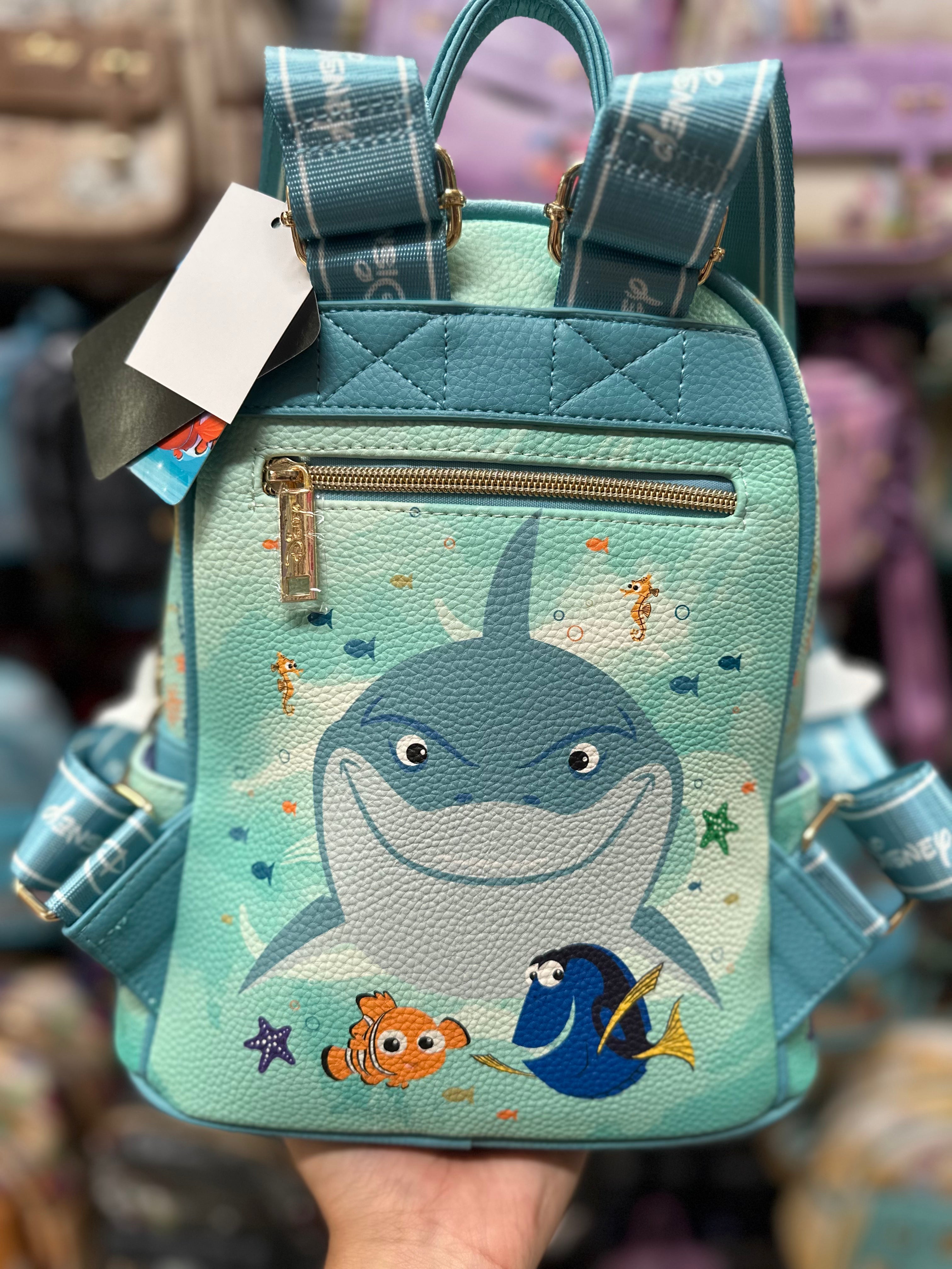 Disney Finding Nemo & Friends Leather Mini Backpack for Kids - Cute School Bag, Travel Daypack & Cosplay Accessory