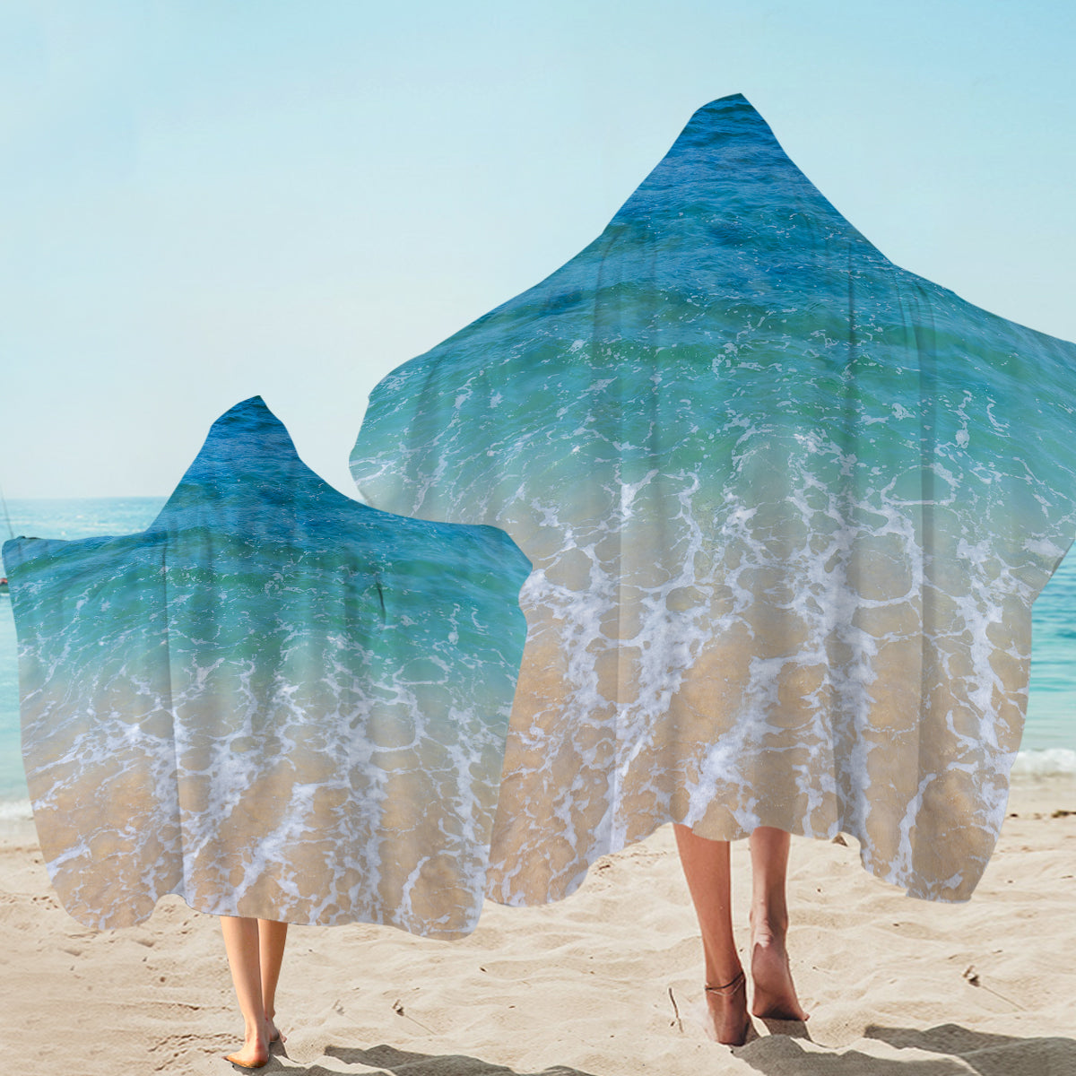 Premium Hooded Beach Towel for Adults & Kids - Soft, Absorbent & Quick-Dry - Perfect for Pool, Beach, Travel & Yoga - 60
