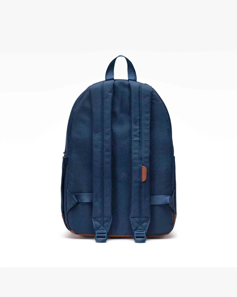 Herschel Pop Quiz Backpack - Stylish Navy & Tan Laptop Backpack for School, College & Travel | Durable & Water-Resistant Daypack for Students & Professionals