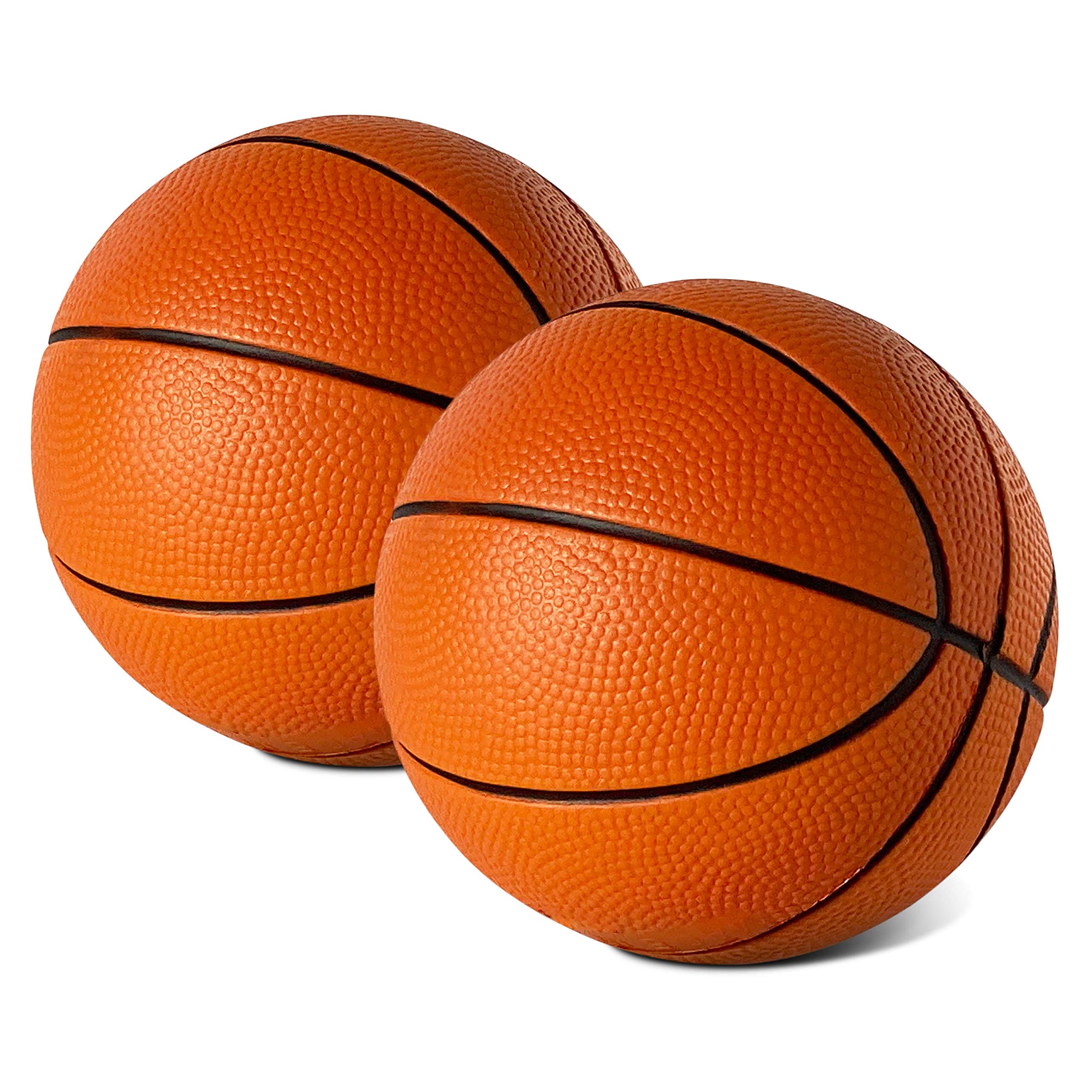 5 Inch Foam Mini Basketball for Indoor Play - 2 Pack Safe & Quiet Foam Balls | Perfect for Over-The-Door Mini Hoop Sets | Fun Basketball Game for Kids & Adults | Great for Bedroom, Office & Dorm Room Sports (Green & Blue)
