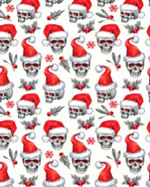 Christams Skull Print