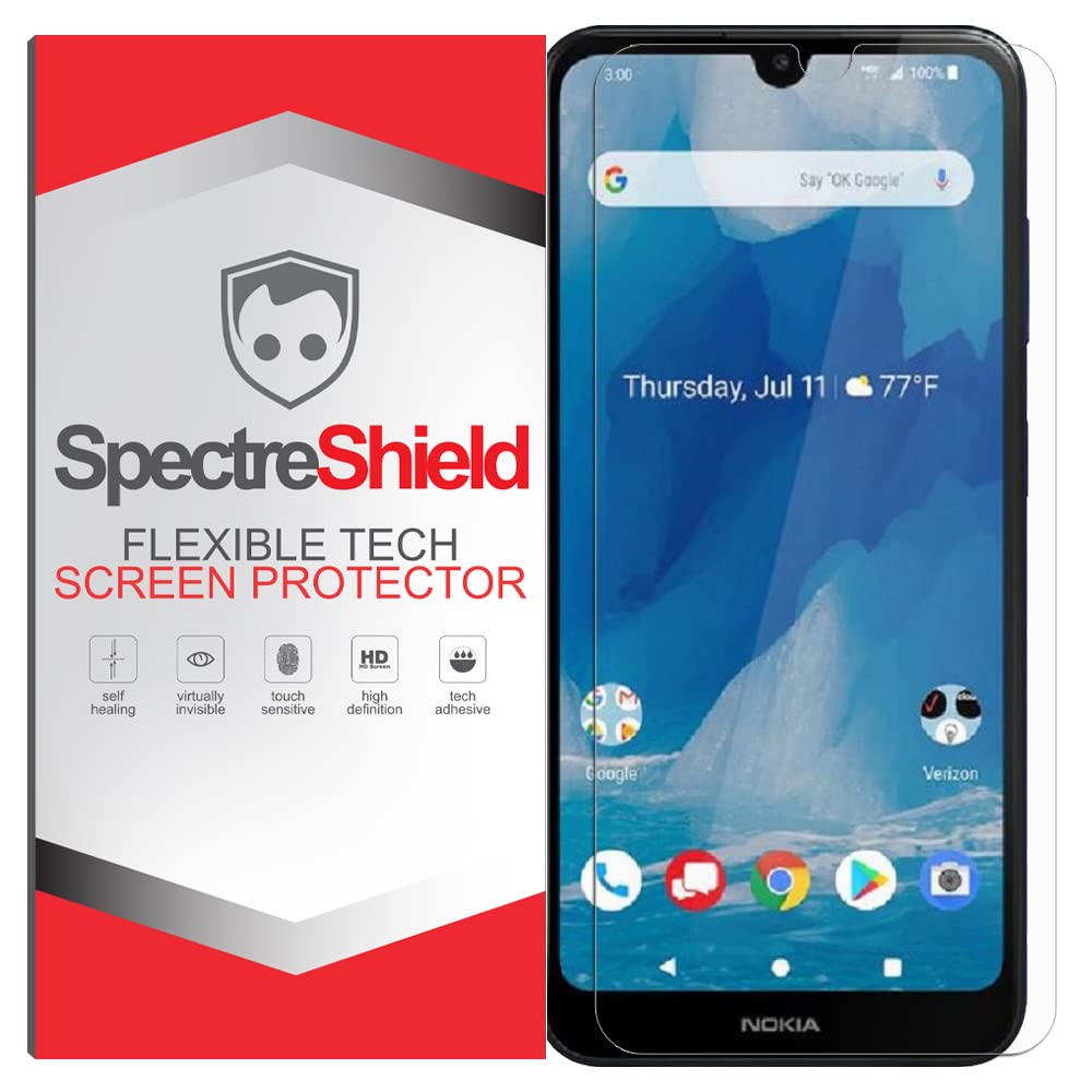 Spectre Shield Flexible TPU Screen Protector for Nokia 3V - Case Friendly, Full Coverage, Clear Film - Perfect for Everyday Use & Outdoor Activities