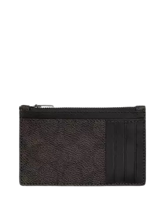 Coach Cosmic Zip Card Case with Robot Print - Stylish RFID-Blocking Wallet for Women & Men | Perfect for Travel, Work & Everyday Use