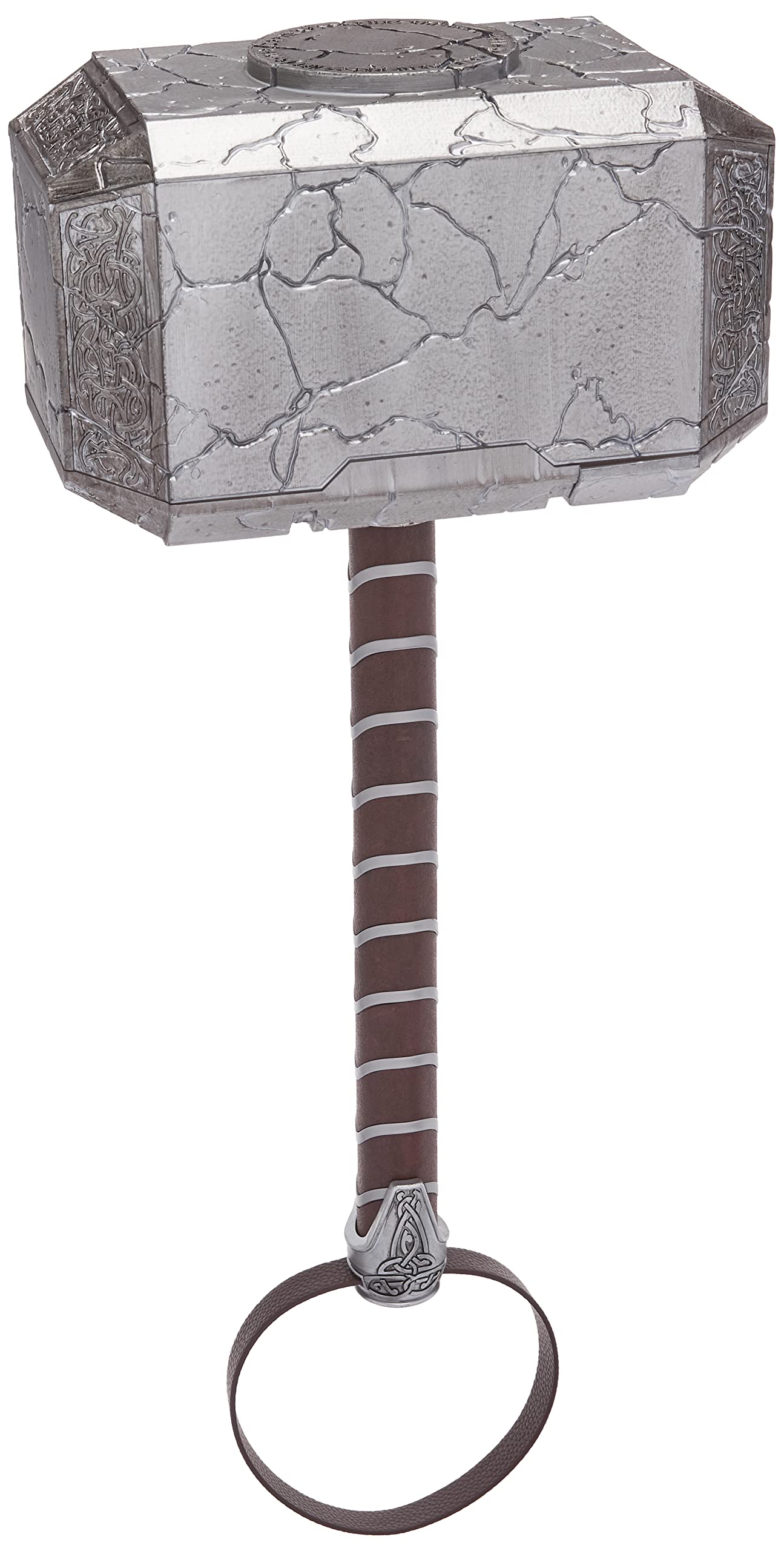 Marvel Legends Mighty Thor Electronic Hammer with Lights & Sound FX - Love and Thunder Roleplay Collectible (7x22x11 inches) - Perfect for Cosplay, Movie Nights & Superhero Gift Ideas