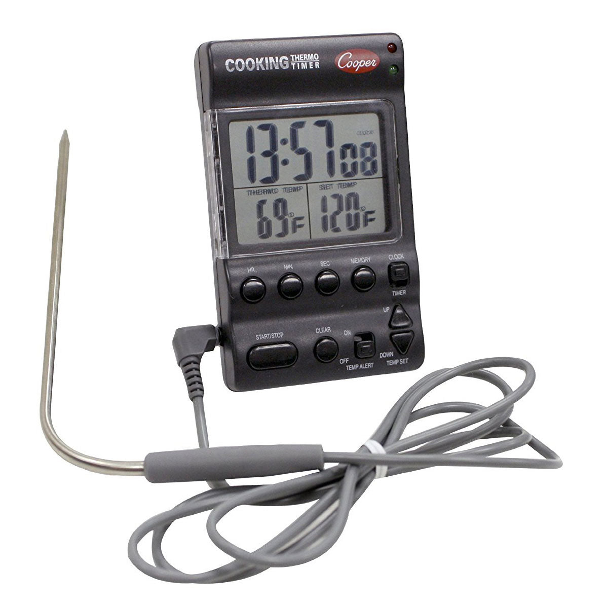Cooper Atkins DTT361 Digital Cooking Thermometer with Timer - Perfect for Grilling, Baking, and Food Safety Monitoring
