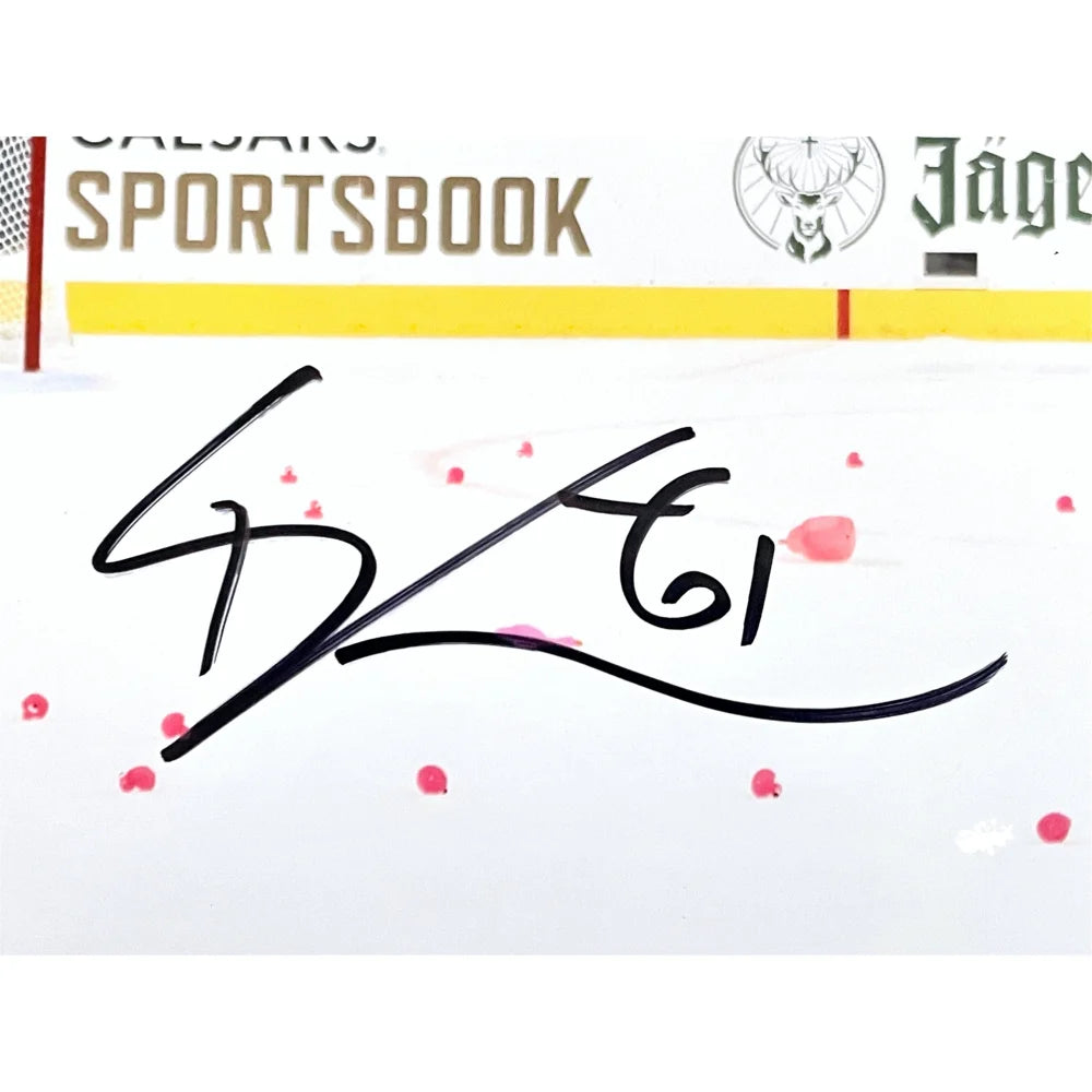 Mark Stone Autographed Stanley Cup Vegas Golden Knights 11x14 Photo with COA - Perfect for Hockey Fans, Sports Memorabilia Collectors & Man Cave Decor