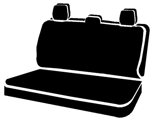 Fia SP82-57 Black Custom Fit Rear Seat Cover Bench Seat - Durable Polyester Car Seat Protector for Trucks, SUVs & Vans - Perfect for Pets, Kids & Everyday Use