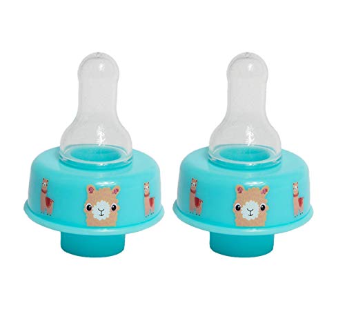 **Refresh-A-Baby 2-Pack Llama Baby Bottle Adapter – Convert Any Water Bottle into a Baby Bottle for Formula or Water, Perfect for Travel, Outings & On-The-Go Feeding**