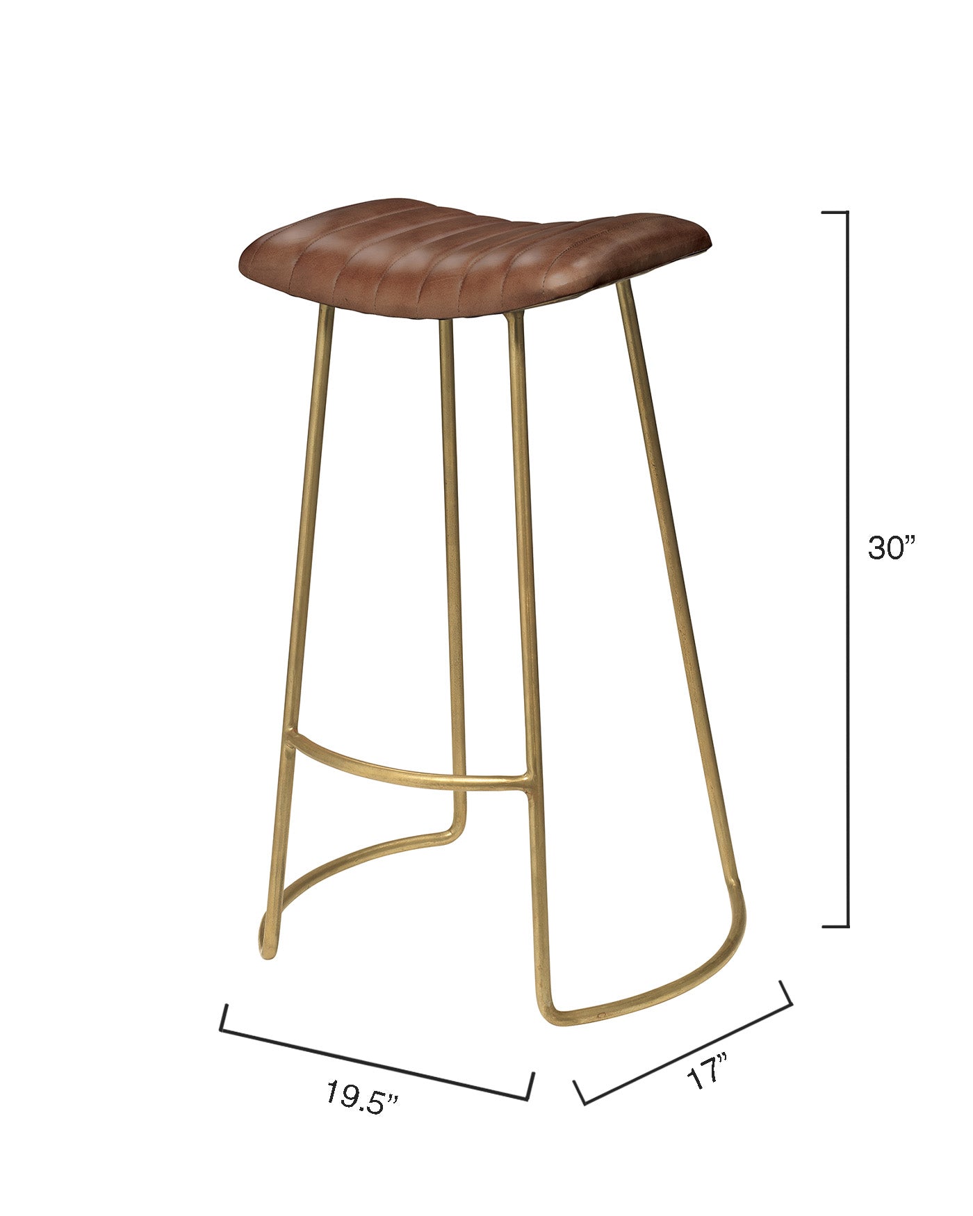 Luke Bar Stool Buff - Modern Wooden Bar Stool with Buff Finish for Kitchen Island, Home Bar & Dining Room - Perfect for Entertaining & Relaxing
