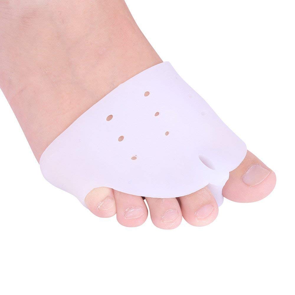 GION Silicone Toe Sleeves - Gel Toe Protector Caps for Corns, Calluses & Blisters - Pain Relief for Men & Women - Comfortable Foot & Thumb Protector for Home, Work & Outdoor Activities (1 Pair, Multicolor)