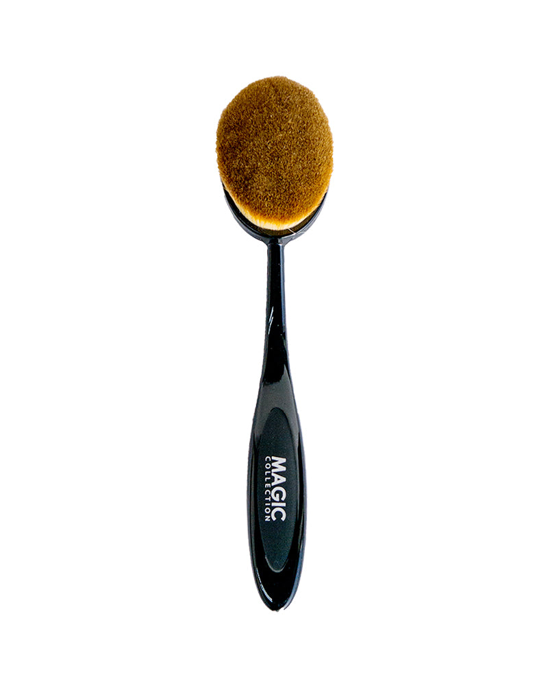 Professional Oval Blending & Contouring Brush for Makeup - Soft Synthetic Bristles for Seamless Foundation, Cream & Powder Application - Perfect for Highlighting, Bronzing & Contouring Face Makeup