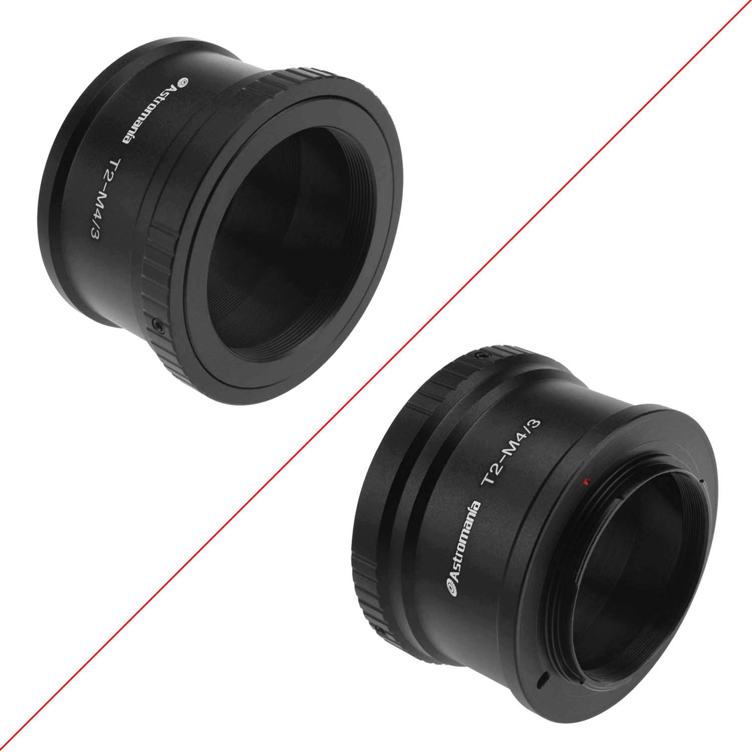 Astromania T T2 Mount Adapter for Olympus & Panasonic M4/3 Cameras - Compatible with Olympus EP1 EP2 EPL1, Panasonic DMC-G1 GH1 GF1 - Perfect for Astrophotography & Lens Conversion