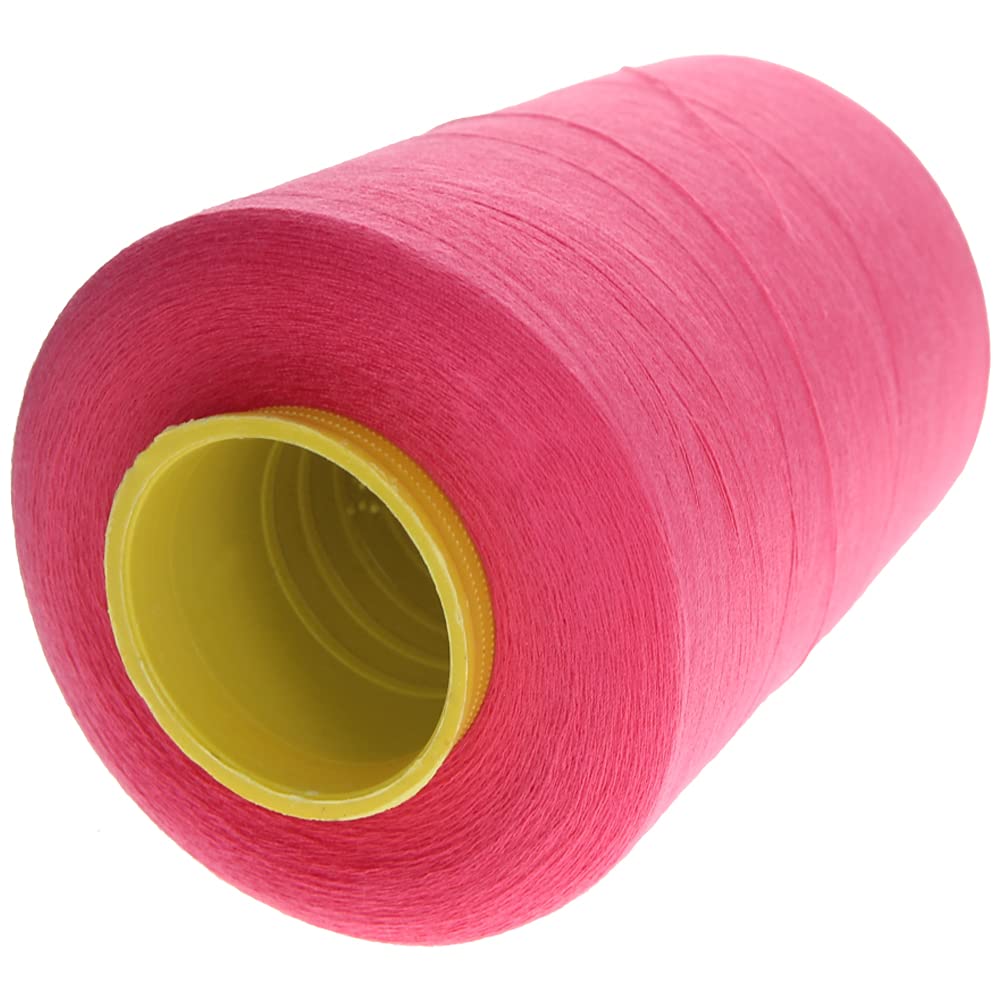 Bettomshin 2-Pack High-Quality Polyester Serger Thread - 8000 Yards Per Spool (402 Dia) - Machine & Hand Sewing Embroidery Thread in Light Red 161 - Perfect for Quilting, Garment Construction & Serger Overlocking