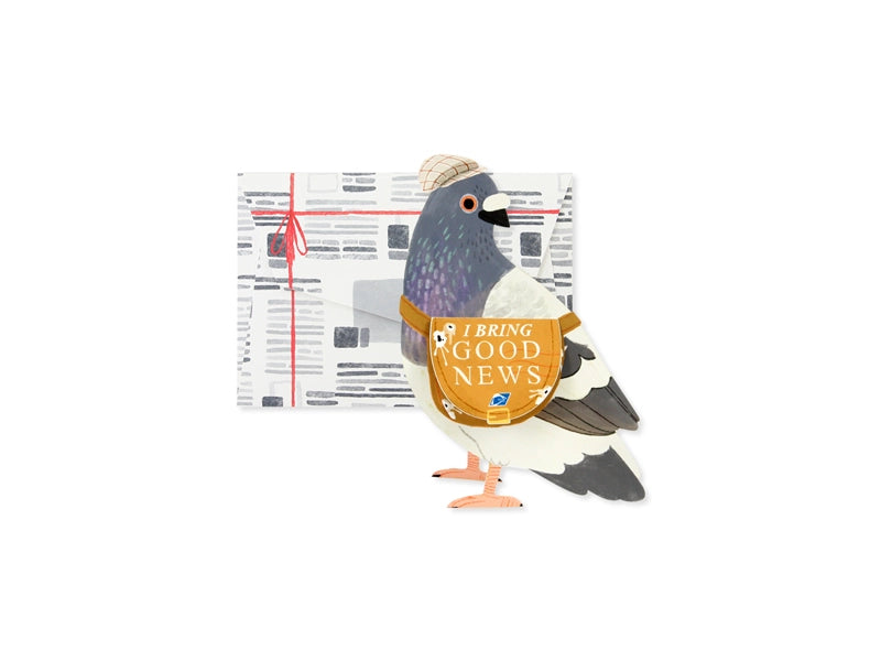 Messenger Pigeon Pop Up Greeting Card - 3D Interactive Birthday, Anniversary & Celebration Card for Friends & Family | Perfect for Special Occasions & Memorable Gifts