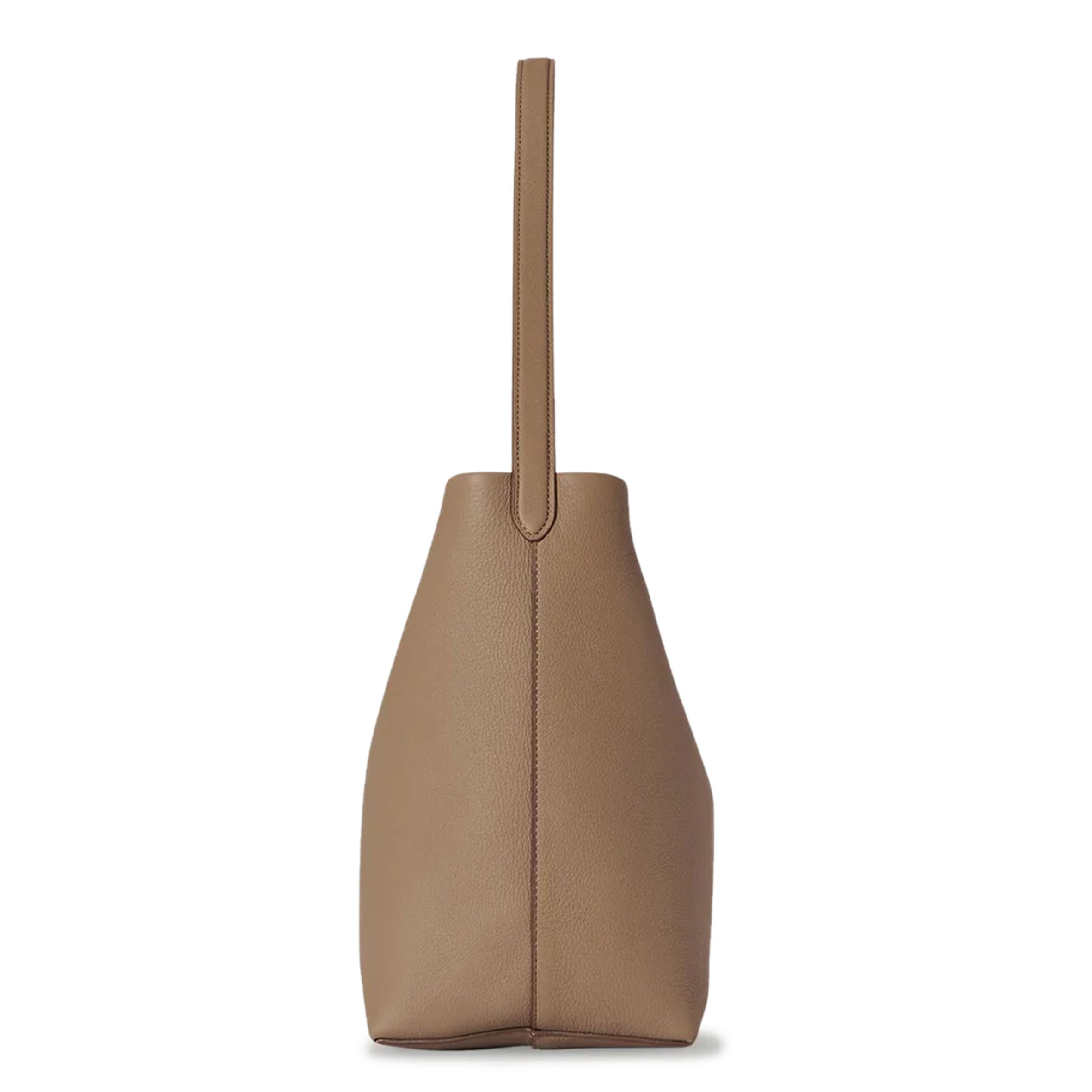 Park Tote N/S Medium Grained Leather Handbag in Dark Taupe - Perfect for Work, Travel & Everyday Use