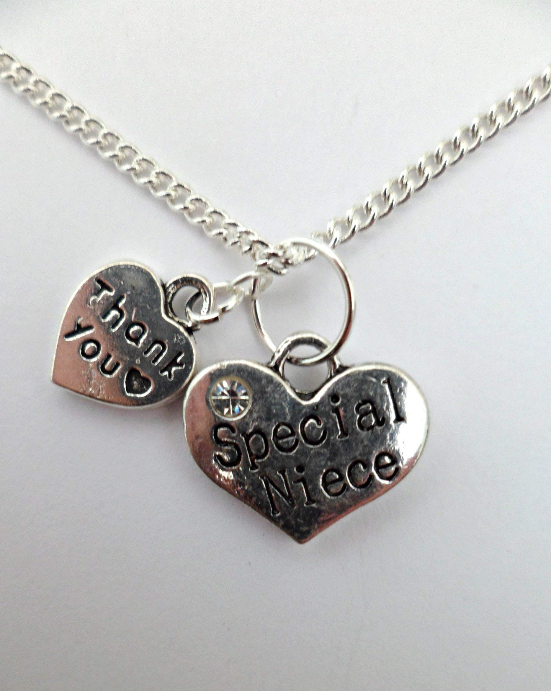 Silver Heart Pendant Necklace for Niece - Gift for Special Occasions