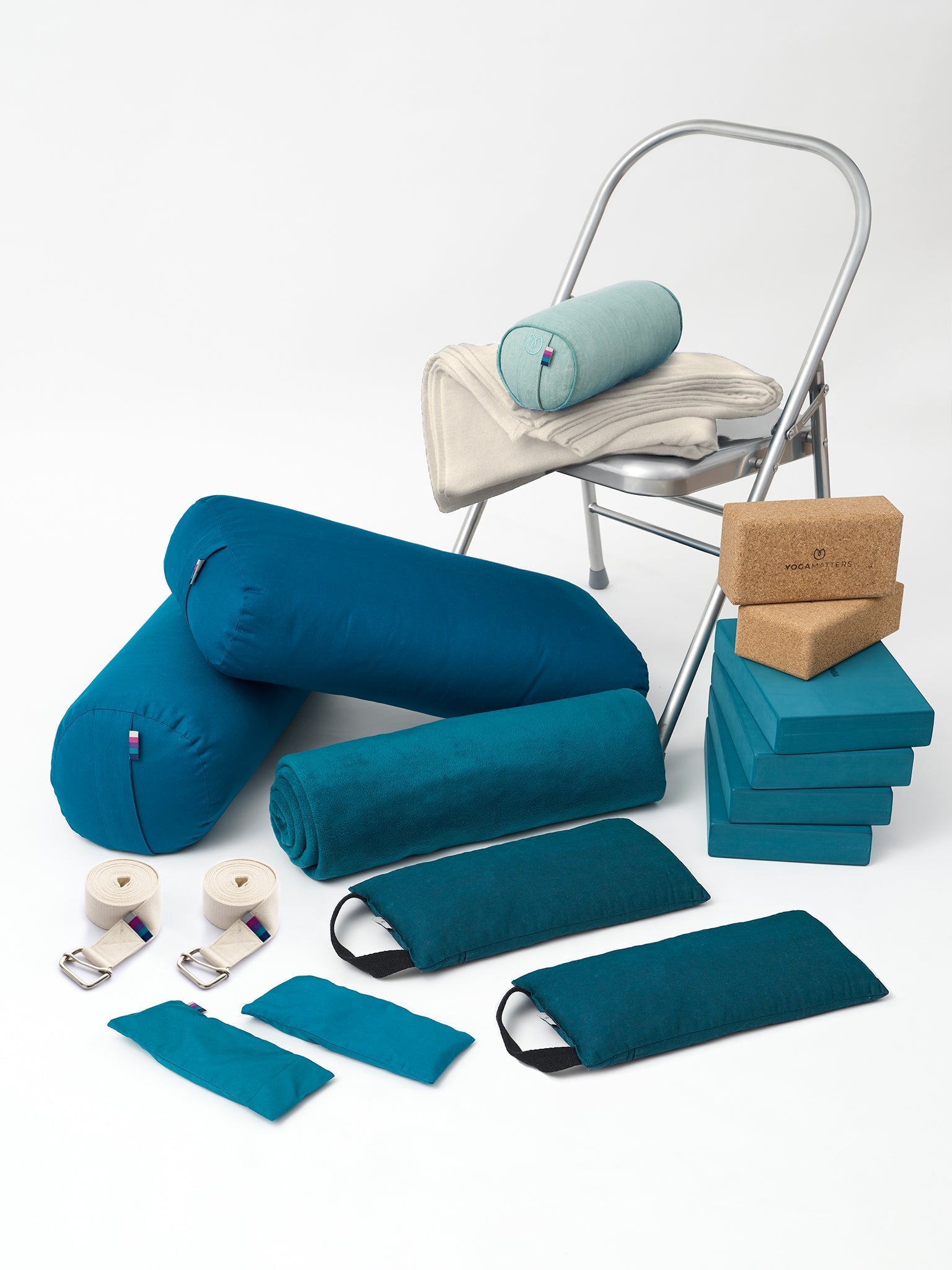 Yogamatters Anna Ashby Restorative Yoga Kit - Ultimate Set for Relaxation & Stress Relief | Perfect for Home Practice, Studio Sessions & Meditation