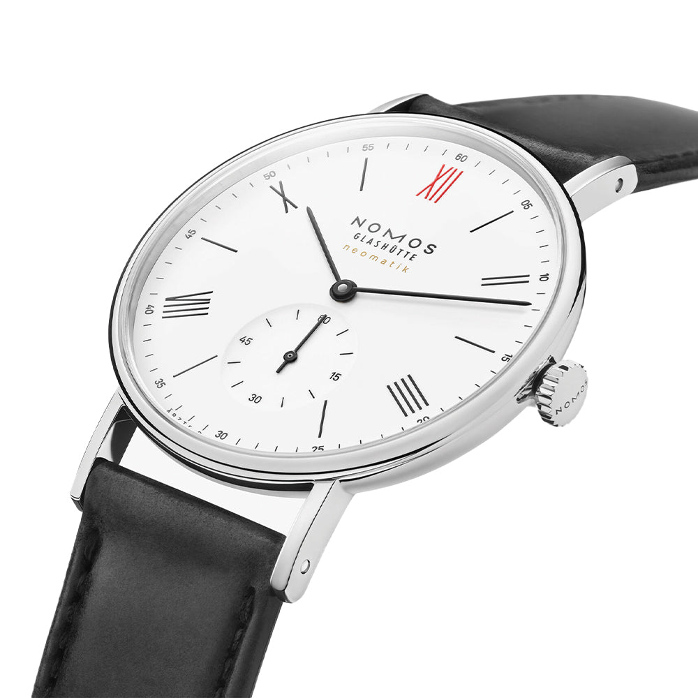 Ludwig Neomatik 39mm White Dial Watch with Strap – Perfect for Doctors Without Borders & Professional Use