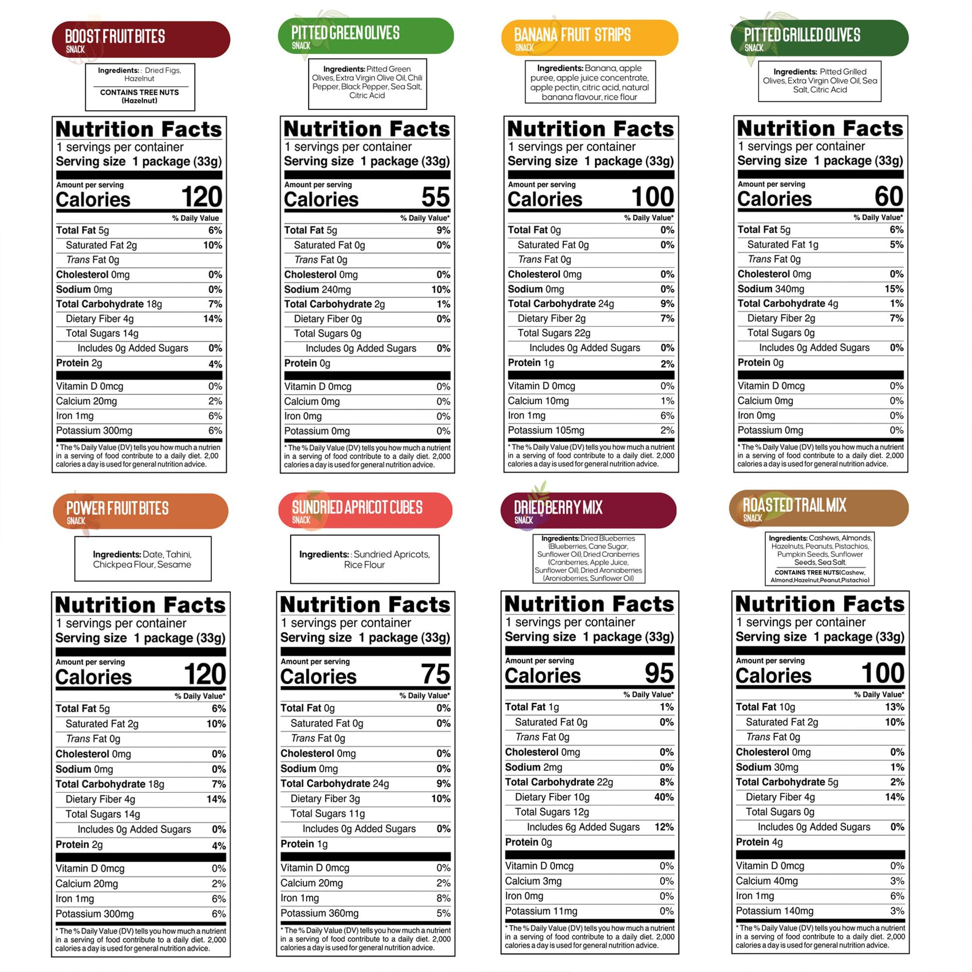 Nutruit Gourmet Healthy Snacks - 32 Pack MEGA Variety Box | Vegan, Gluten Free, Non-GMO Bulk Snacks | Kosher, High Protein & Fiber Plant-Based Snacks (1.2oz Packs) | Perfect for Office, Travel, School & On-the-Go Healthy Eating
