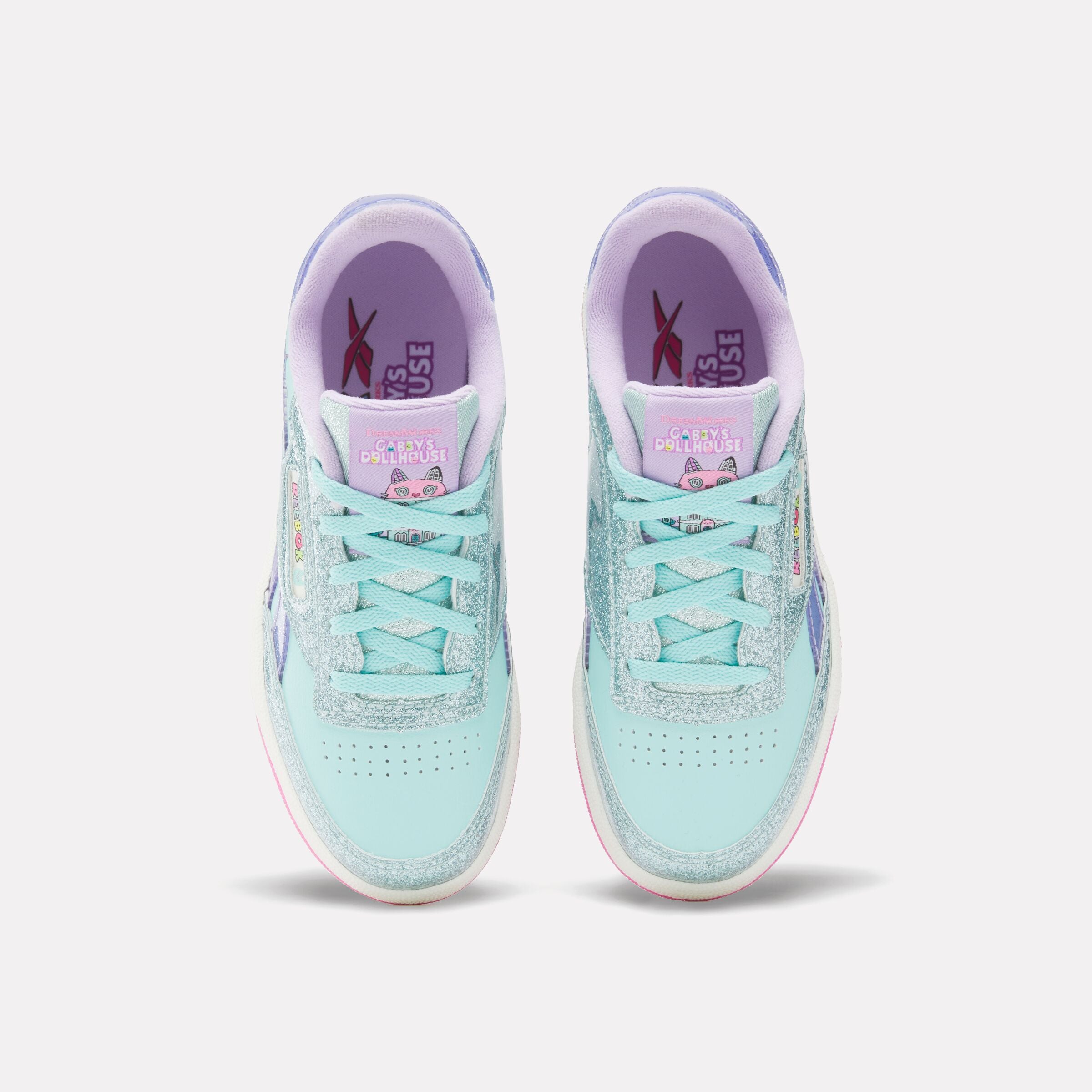 Reebok x Gabby's Dollhouse Club C Revenge Sneakers for Kids - Lightweight & Comfortable Toddler Shoes for Playtime, School & Everyday Wear