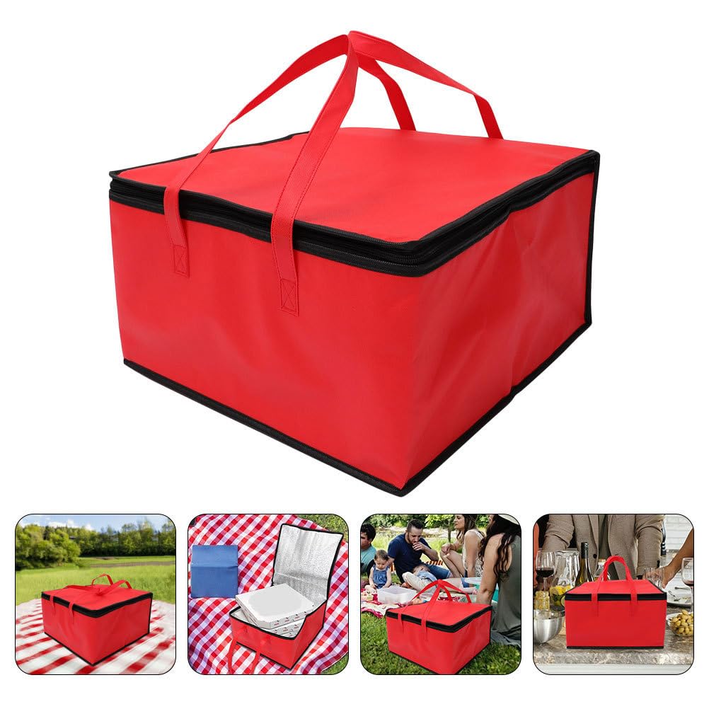 Kichvoe Insulated Food Bag - Thermal Pizza & Grocery Tote Cooler for Hot & Cold Meals - Perfect for Catering, Seafood, Cakes & Outdoor Picnics