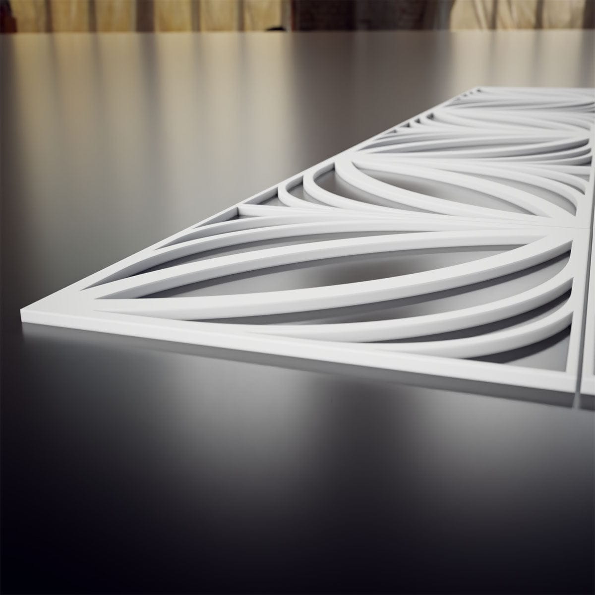 Otis Decorative Fretwork Wall Panels - Laser Cut Wooden Room Dividers & Decorative Screens for Home, Office, and Event Decor