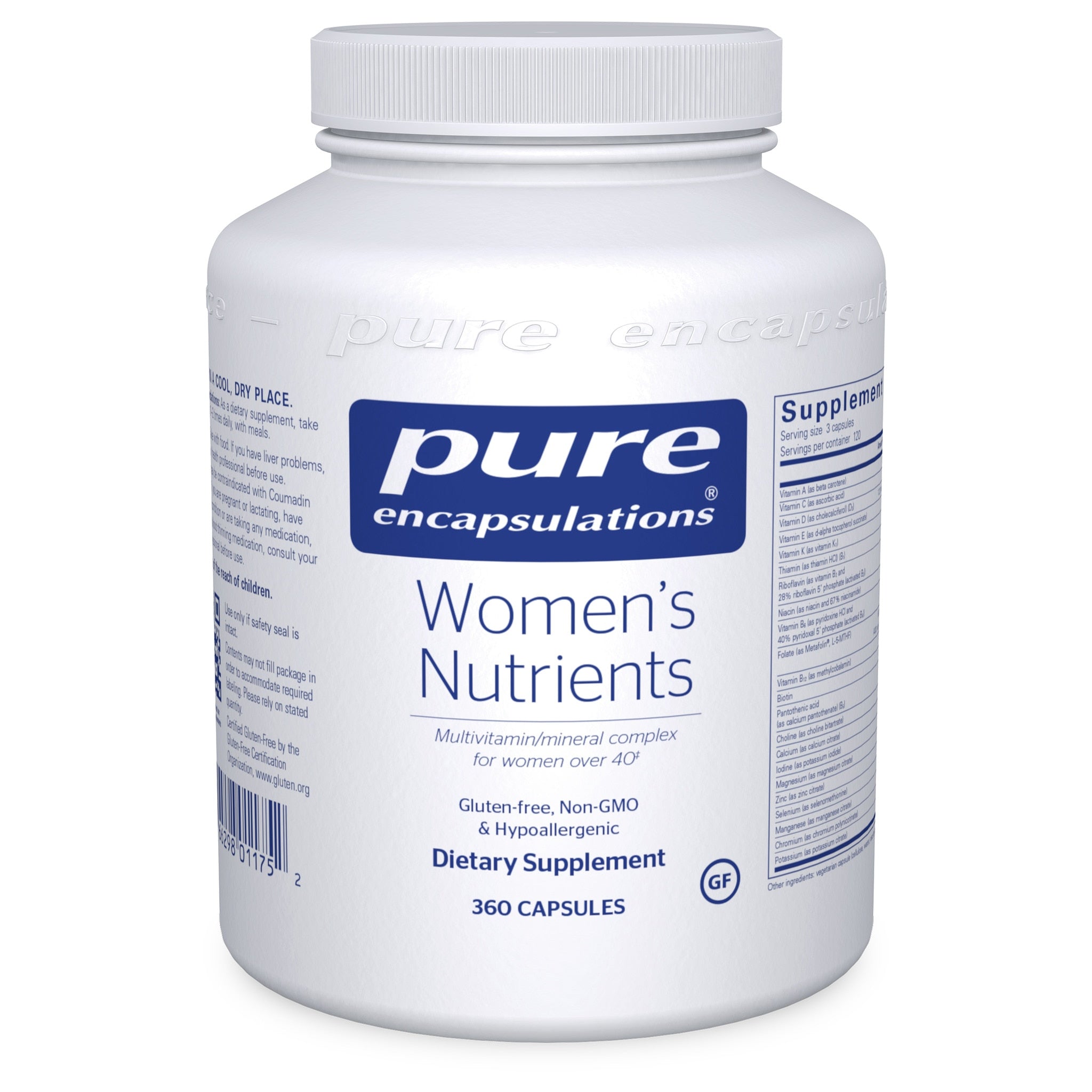 Pure Encapsulations Women's Multivitamin - Premium Daily Vitamins for Women's Health & Wellness | Supports Energy, Immunity & Hormonal Balance for Active Lifestyles