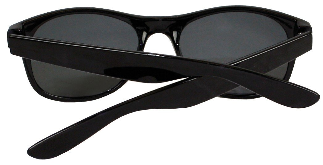 Polarized Retro Style Sunglasses - It's All Good Apollo (Gloss Black, Smoke Lens) for Men & Women - UV Protection, Fashion Outdoor, Driving, Beach & Vacation Accessories