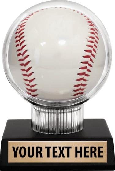 4.5 Inch Personalized Baseball Display Case with Engraving - Perfect for Collectibles, Memorabilia & Trophy Display in Home or Office